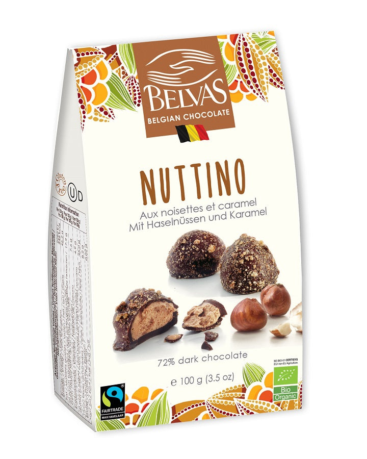 Belgische Fair Trade Haselnuss-Pralinen BIO 100 g - BELVAS - Biogo.de