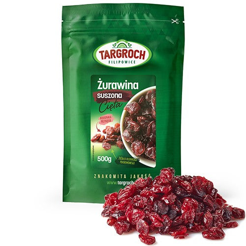 Getrocknete Cranberry geschnitten 500g TARGROCH - Biogo.de