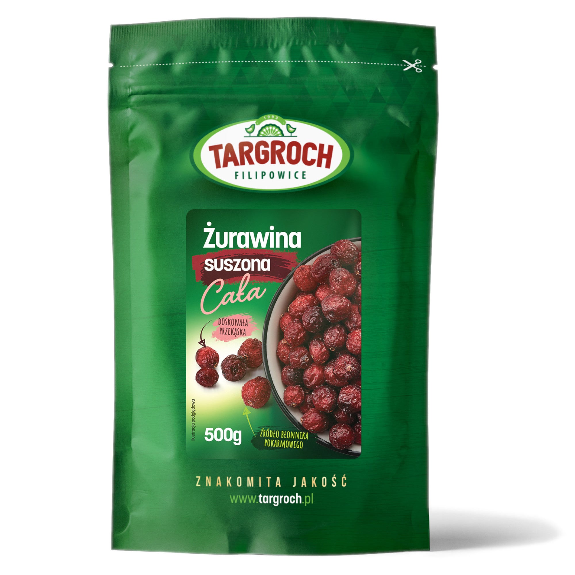 Ganze getrocknete Preiselbeeren 500g TARGROCH - Biogo.de