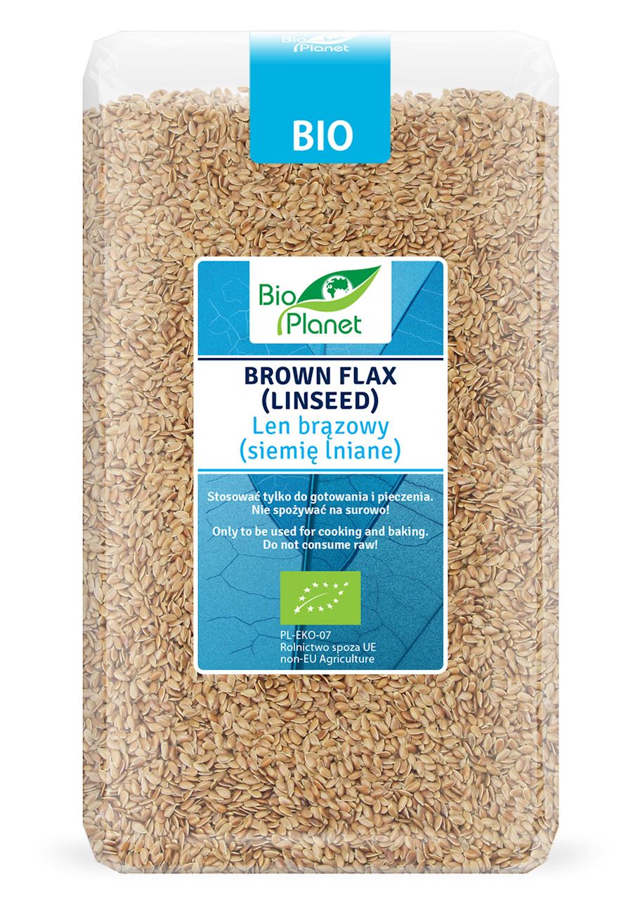 Brauner Flachs (Leinsamen) BIO 1 kg - BIO PLANET - Biogo.de