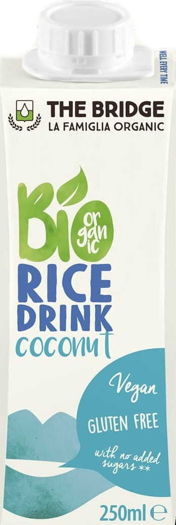 Glutenfreier Reis-Kokos-Drink 250 ml EKO The Bridge MHD: 09-2026