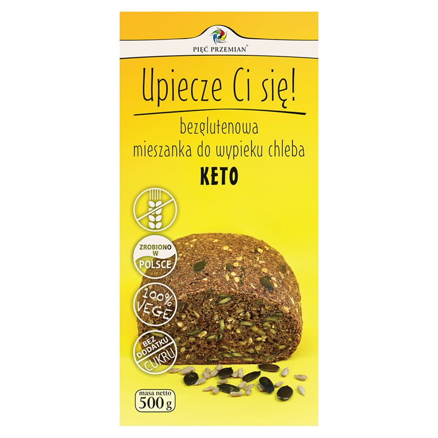 Glutenfreie Backmischung für KETO-Brot „Fünf Wandlungen“, 500 g MHD: 10-2026