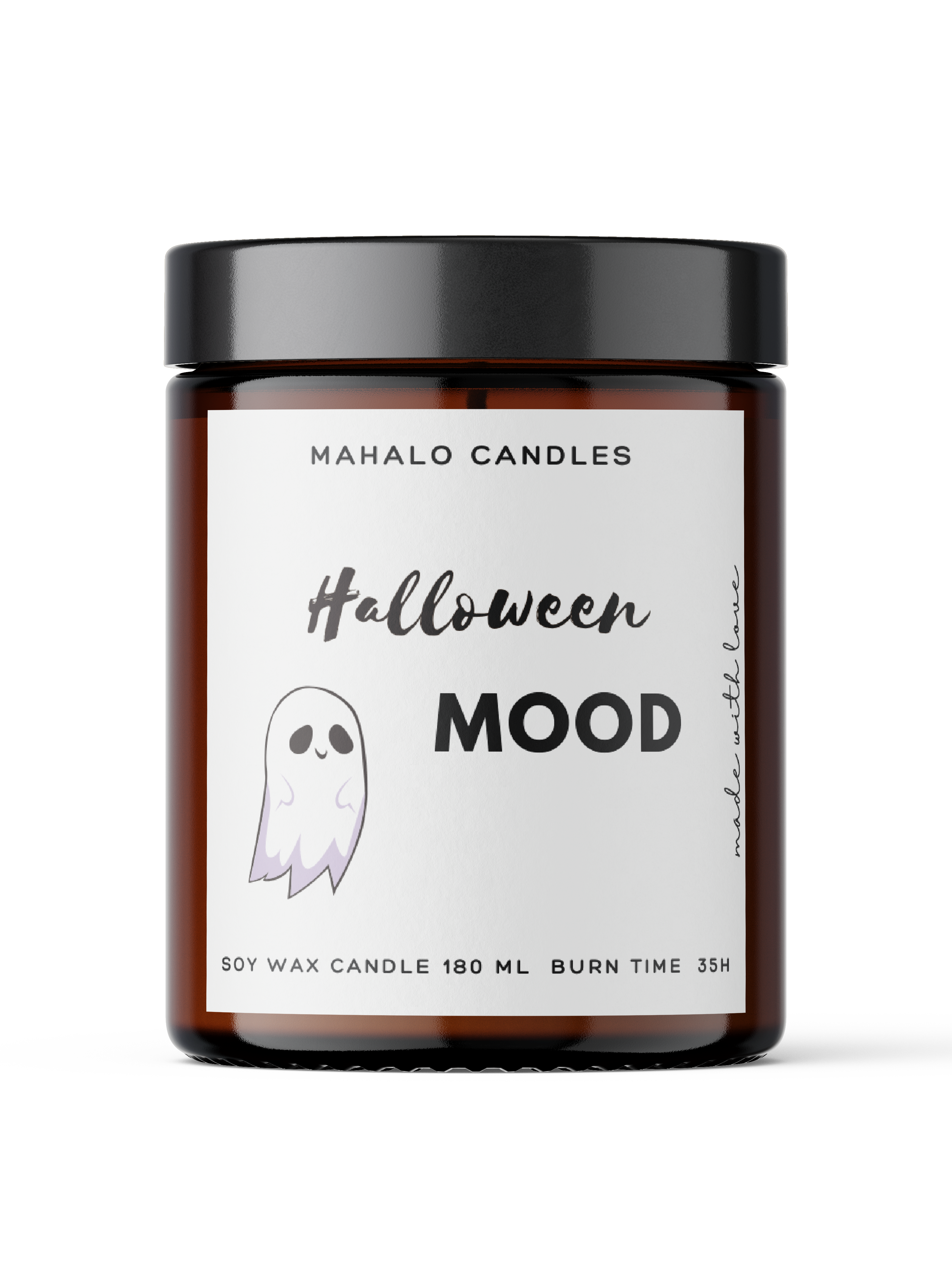 HALLOWEEN MOOD Sojakerze 180 ml handgefertigte MahaloCandles - Biogo.de