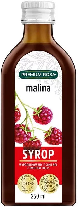 Himbeersirup 250 ml PREMIUM ROSA - Biogo.de