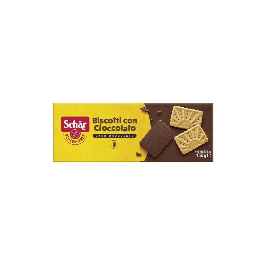 Biscotti con cioccolato glutenfreie Schokoladenkekse 150 g SCHÄR - Biogo.de