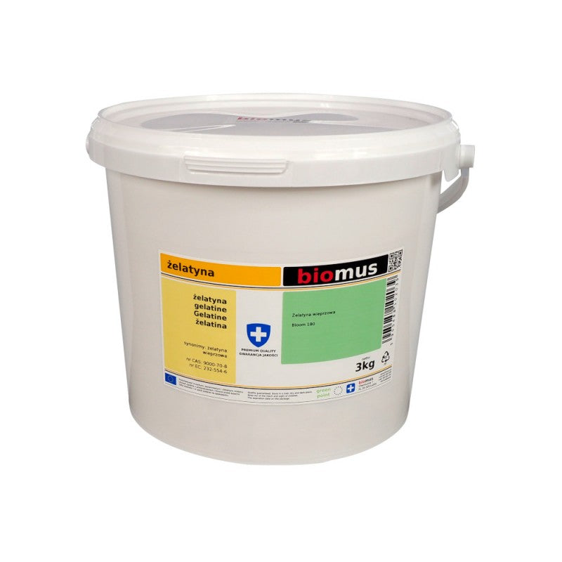 Schweinegelatine Bloom 180 3kg - Biogo.de