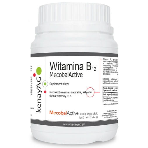 Vitamin B12 Methylcobalamin 500 mcg 300 Kapseln KENAY