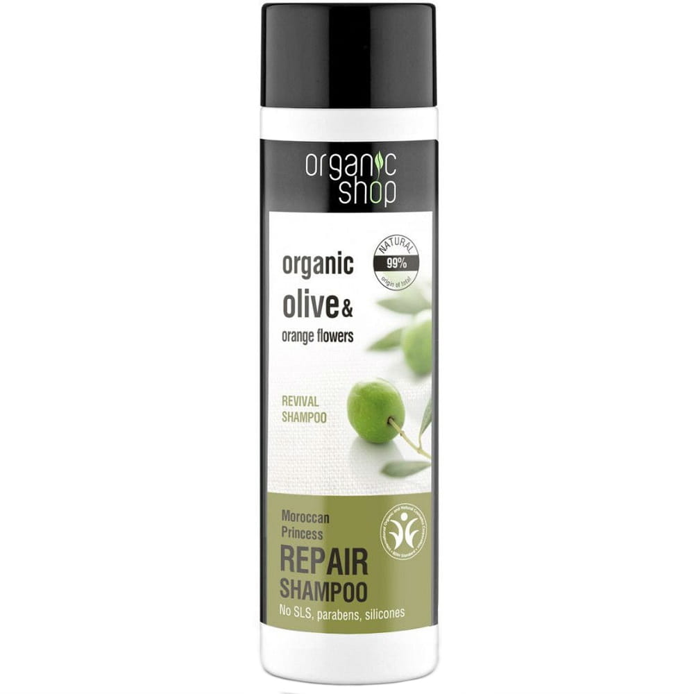 Moroccan Princess revitalisierendes Shampoo von ORGANIC SHOP, 280 ml Flasche mit natürlicher Pflege für glänzendes Haar