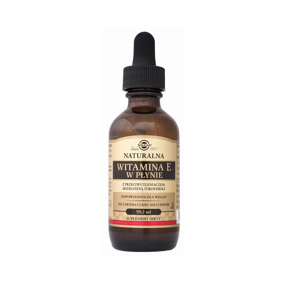 Natürliches Vitamin E mit flüssigen Tocopherolen in 592 ml Flasche von SOLGAR, gesundes Nahrungsergänzungsmittel.