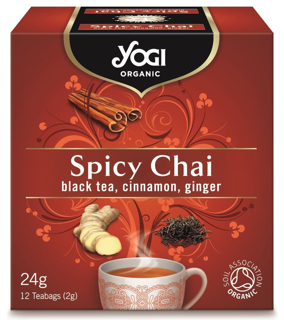 Würziger Chai-Tee (Schwarztee, Zimt-Ingwer) BIO (12 x 18 g) 216 g - YOGI