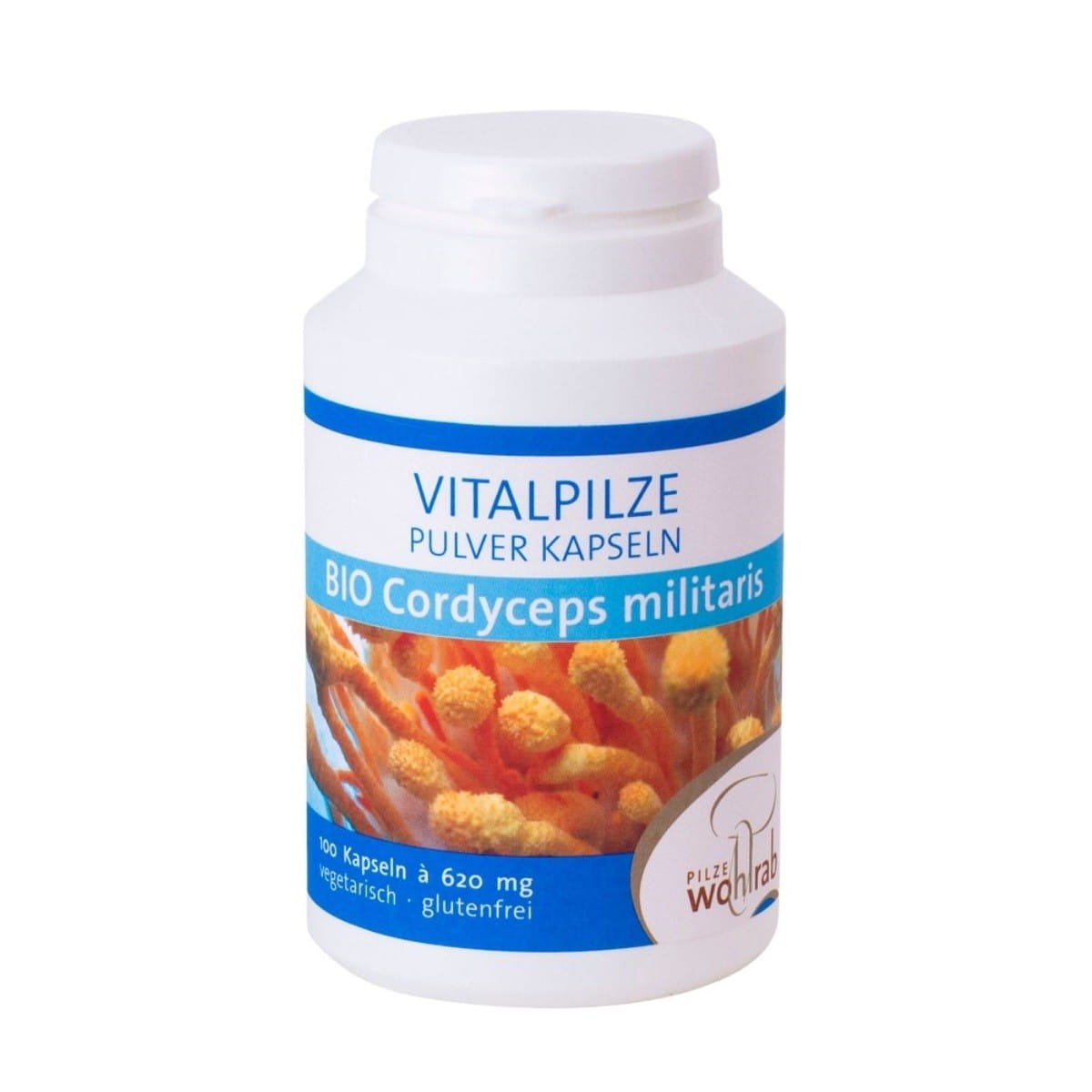 Cordyceps militaris Pilze BIO 100 Kapseln (500 mg) - PILZE WOHLRAB