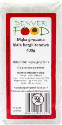 Glutenfreies weißes Buchweizenmehl 400 g DENVER FOOD
