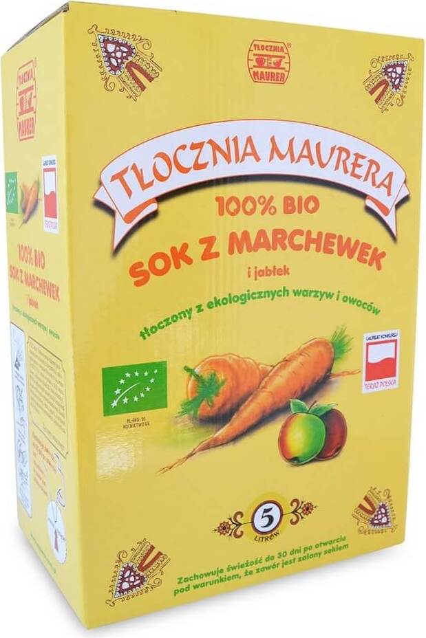 Karottensaft mit Apfel BIO 5000 ml - MAURER PRESS