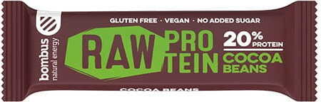 Rohproteinriegel mit Kakaobohnen glutenfrei 50 g BOMBUS
