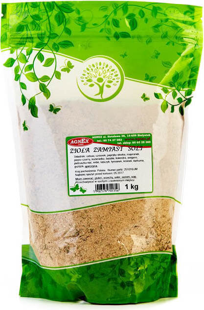 Gewürzmischung Kräuter anstelle von Salz von AGNEX in 1-kg-Packung, frische Kräuter für gesunde Ernährung
