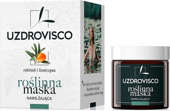 Feuchtigkeitscreme von UZDROVISCO mit Sanddorn und Mikroalgen, 50 ml, für gepflegte, hydratisierte Gesichtshaut.