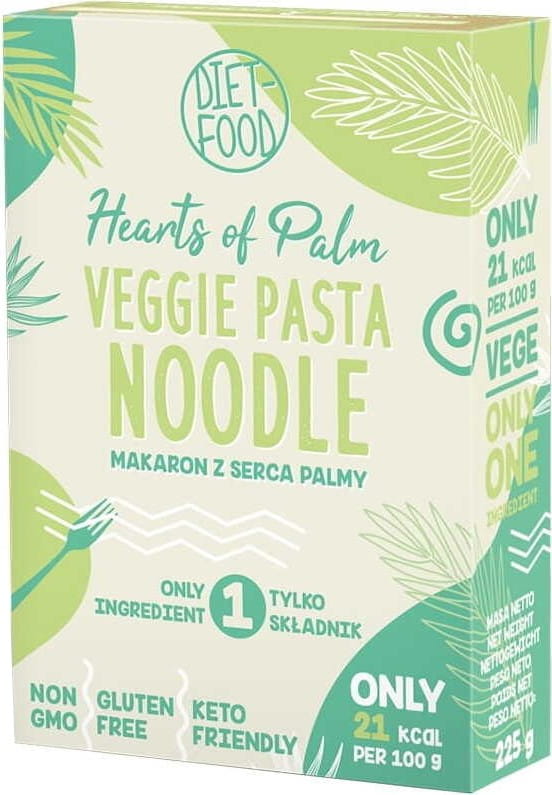 Palmherznudeln glutenfrei BIO 225 g DIÄT - LEBENSMITTEL