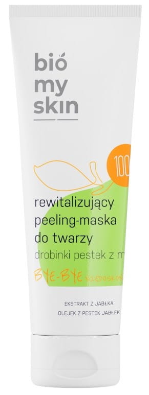 Revitalisierende Gesichtsmaske mit Aprikosenkernpartikeln von EKOWITAL, Bio, 100ml, für glatte und frische Haut.