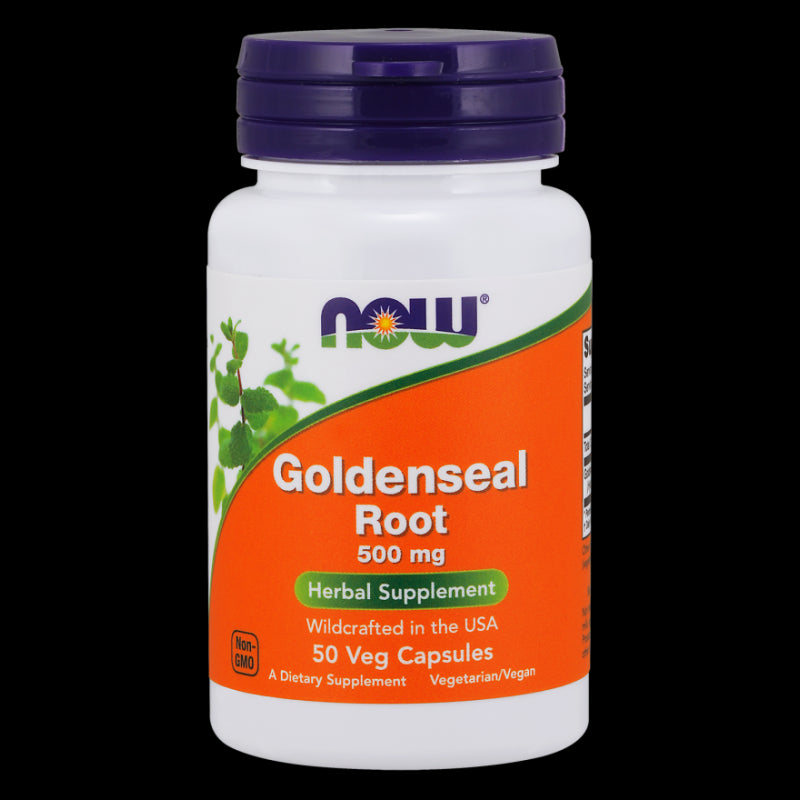 Gelbwurzelwurzel Kanadische Gelbwurzel 500 MG 50 Kapseln NOW FOODS