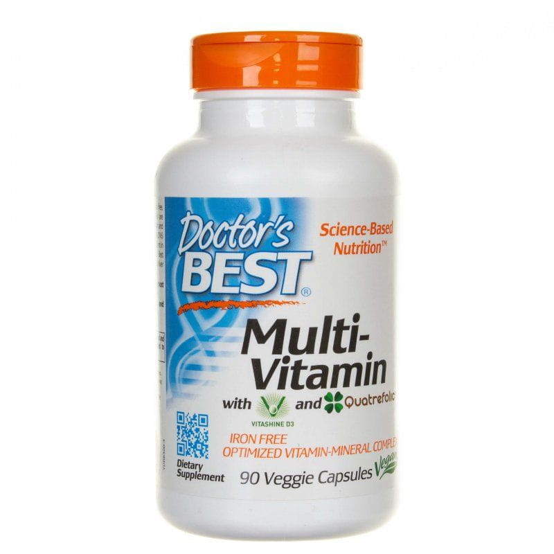 Multivitamin-Set mit Vitaminen und Mineralstoffen ohne Eisen 90 Kapseln DOCTOR'S BEST