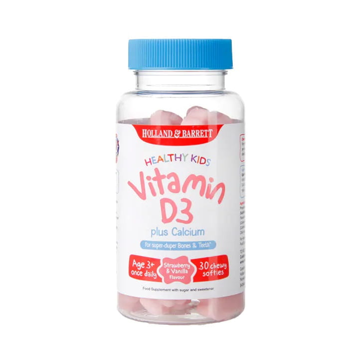 Gesunde Kinder Vitamin D3 plus Calcium 30 Gelees HOLLAND & BARRETT