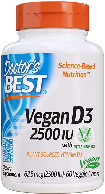 Vegan Vitamin D3 2500iu 60 Kapseln DOCTOR'S BEST