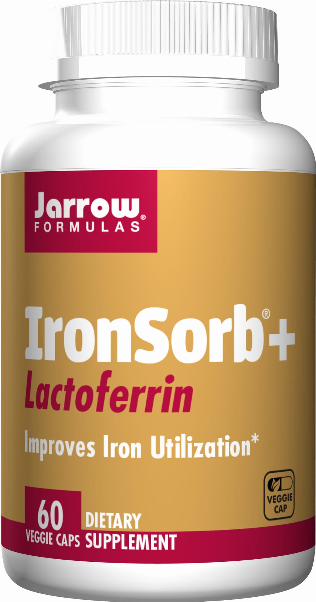 Ironsorb und Lactoferrin Eisen 18 MG und Lactoferrin 200 MG 60 Kapseln JARROW FORMELS