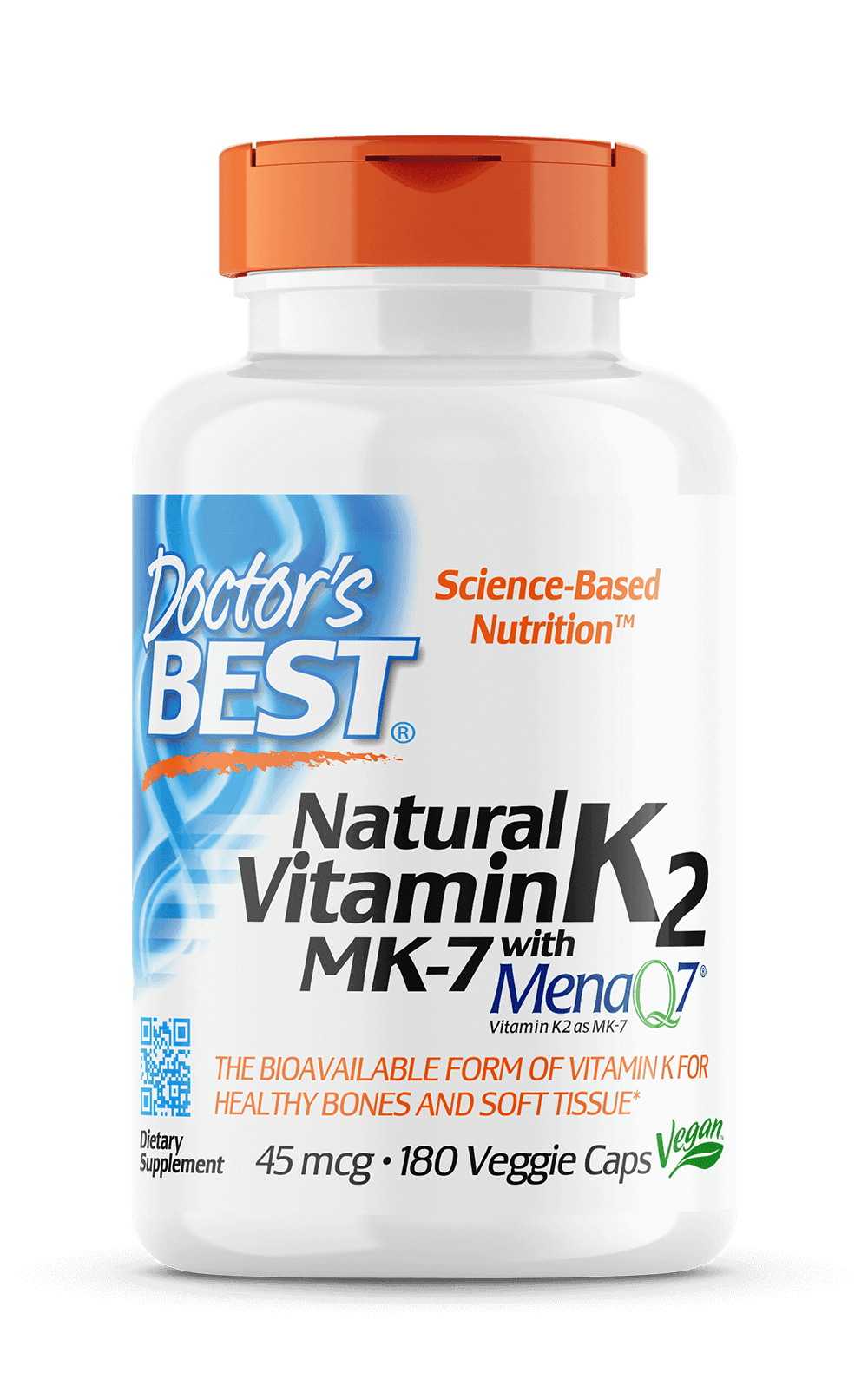 Vitamin K2 MK7 45 mcg 180 Kapseln DOCTOR'S BEST