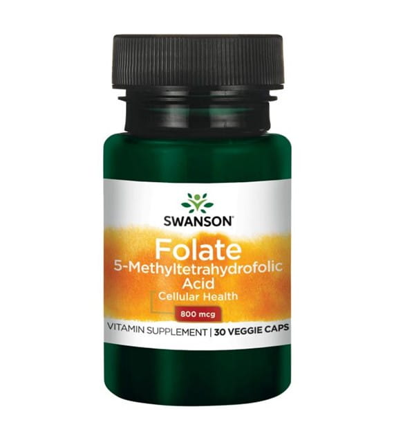 Folat quatrefolic Folat 800 mcg 30 SWANSON-Kapseln
