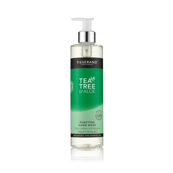 TISSERAND Teebaum & Aloe Reinigungsgel, 295 ml, handwaschgel mit Teebaumöl und Aloe Vera für empfindliche Haut