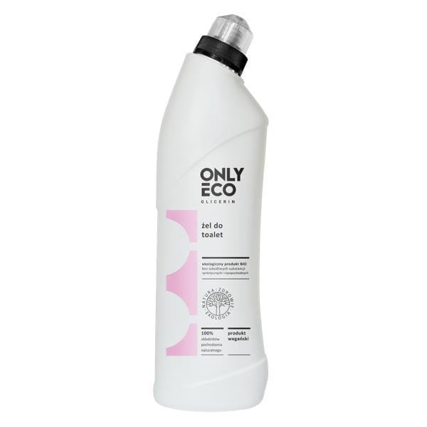 Toilettengel 750 ml von ONLYECO, transparente Flasche mit Pumpspender für Seife oder Desinfektionsmittel