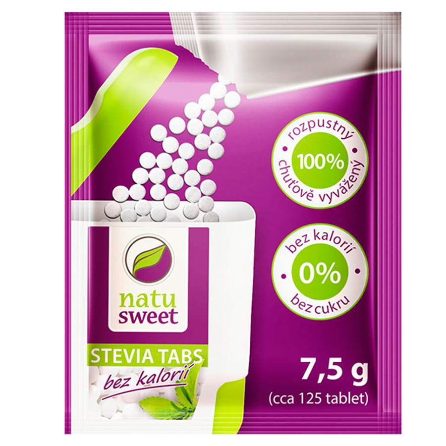 Stevia-Tabletten in Beuteln 125 NATUSWEET-Tabletten