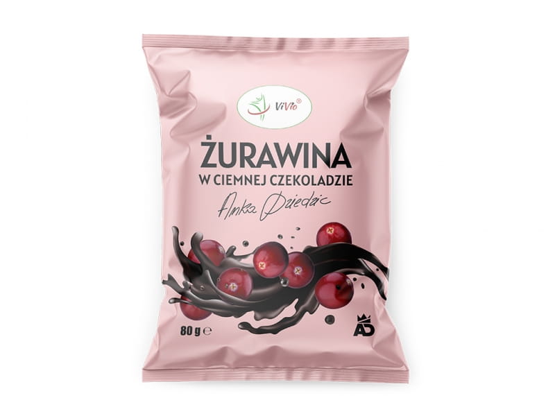 Cranberry in Zartbitterschokolade ANKA DZIEDZIC 80g - VIVIO - Biogo.de
