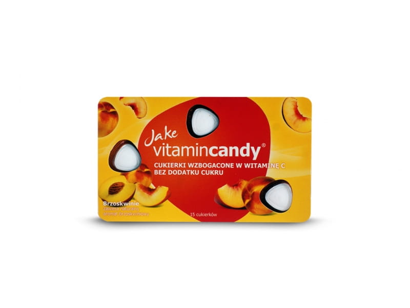 Zuckerfreie Bonbons Pfirsich 18g JAKE VITAMINCANDY - Biogo.de