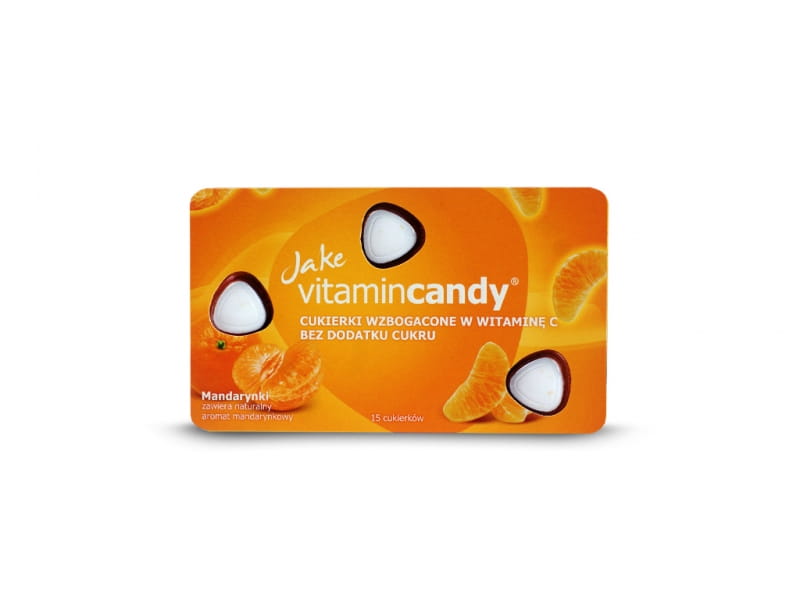 Zuckerfreie Bonbons Mandarine 18g JAKE VITAMINCANDY - Biogo.de