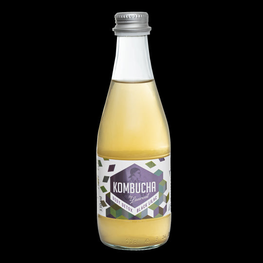 Schwarzer Holunderblüten-Kombucha (Körperentgiftung) BIO 330 ml - KOMBUCHA BY LAURENT - Biogo.de
