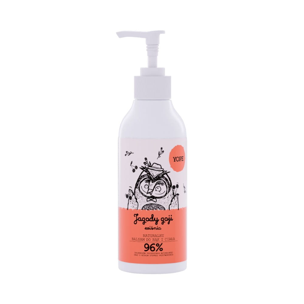 Hand- und Körperlotion feuchtigkeitsspendende Goji-Beeren Kirsche 300 ml - YOPE - Biogo.de