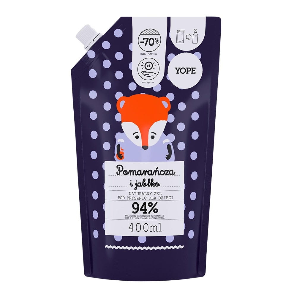Orangen-Apfel-Duschgel für Kinder 400 ml Vorrat - YOPE - Biogo.de