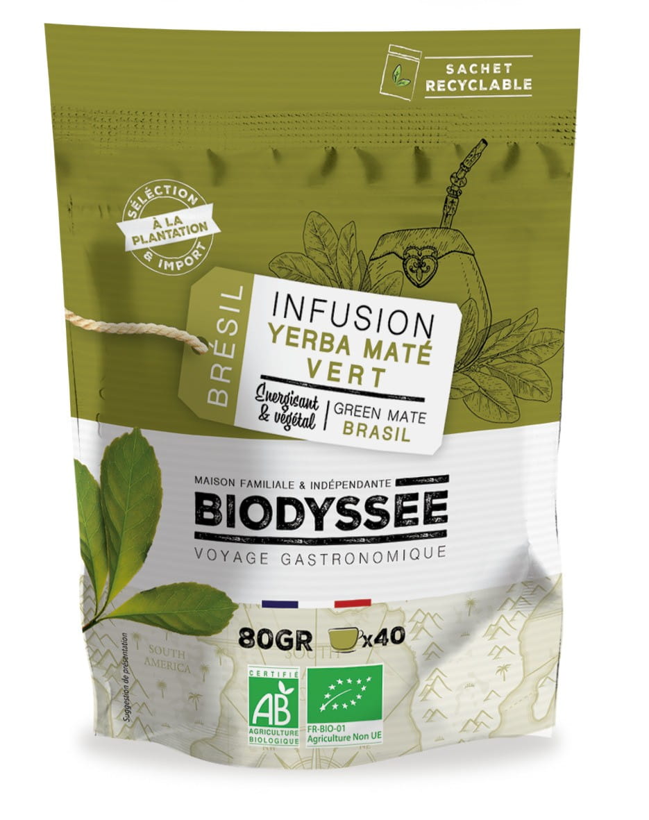 Yerba Mate grüner Tee 80g ECO BIODYSSEE - Biogo.de