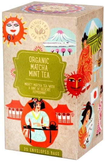 Grüner Tee mit Minze und Matcha BIO (20 x 17 g) 34 g - MINISTRY OF TEA - Biogo.de