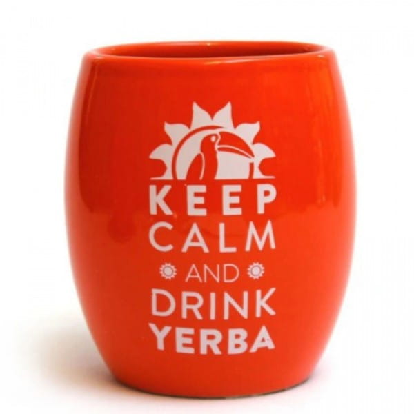 Huevo orangefarbene Keramikschale 200 ml - Biogo.de