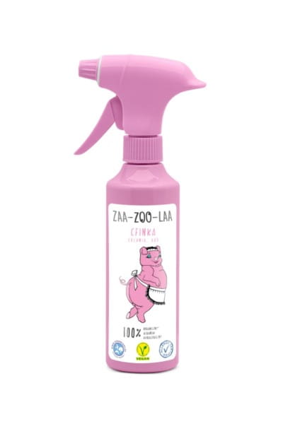Flüssiger Küchenreiniger von ZAA-ZOO-LAA in 350 ml Flasche, ideal für saubere Küchenoberflächen.