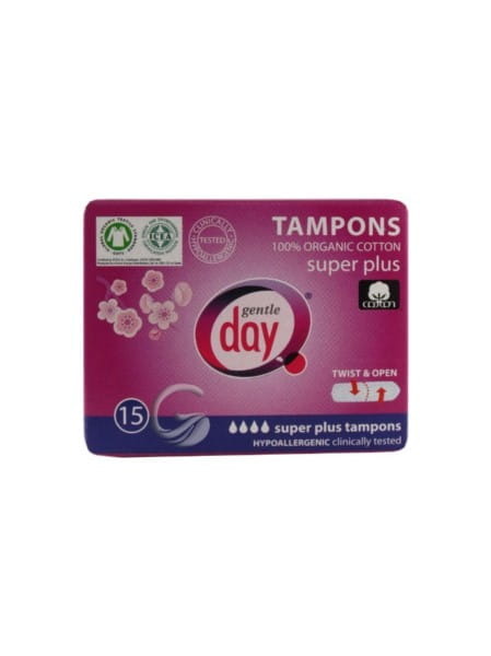 Gentle Day Super Plus Tampons 100% Baumwolle ec15 Stk. - Biogo.de