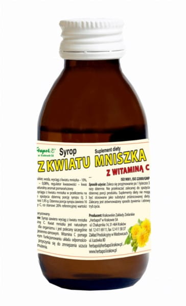 Löwenzahnblütensirup mit Vitamin C 100 ml HERBAPOL - Biogo.de