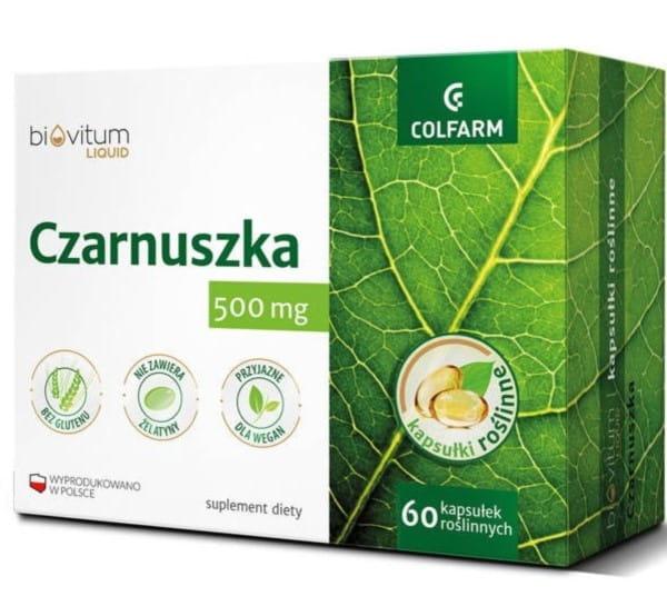Biovitum Schwarzkümmel 500 MG 60 Kapseln COLFARM - Biogo.de
