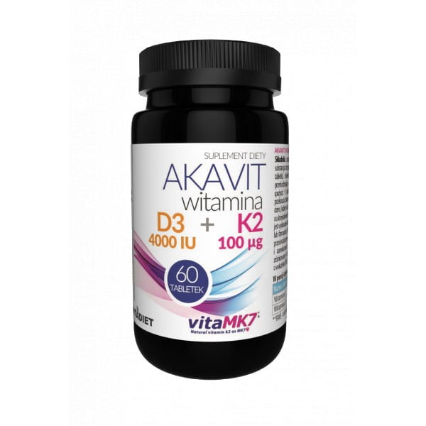 Akavit Vitamin D3 4000 K2 100 60 Tab. VITADIET - Biogo.de