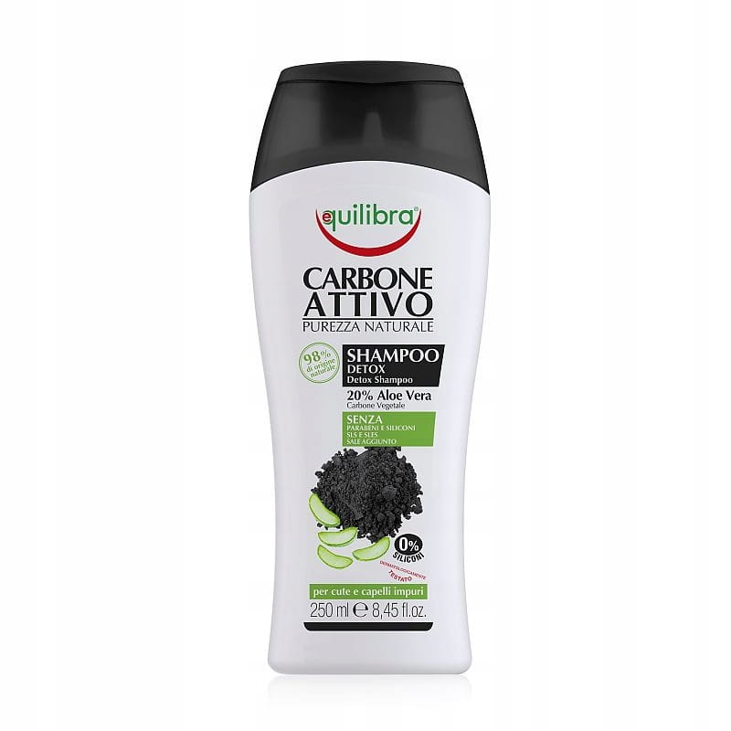 Shampoo mit Aktivkohle 250ml EQUILIBRA - Biogo.de