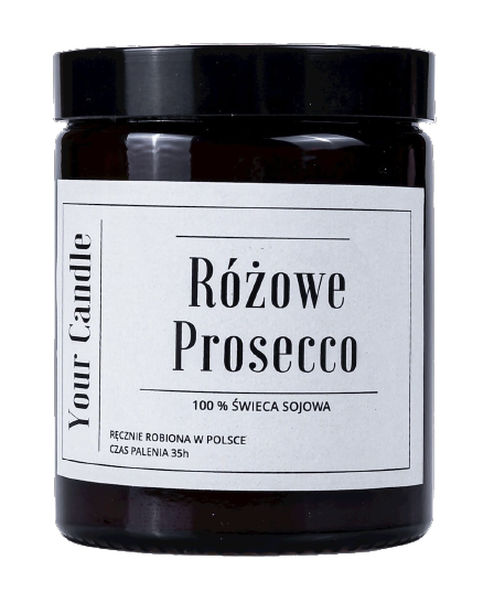 Rosa Prosecco-Sojakerze 180 ml - IHRE KERZE - Biogo.de