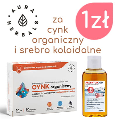 Organisches Zink + Gel ARGENTUM 200 AURA HERBALS - Biogo.de