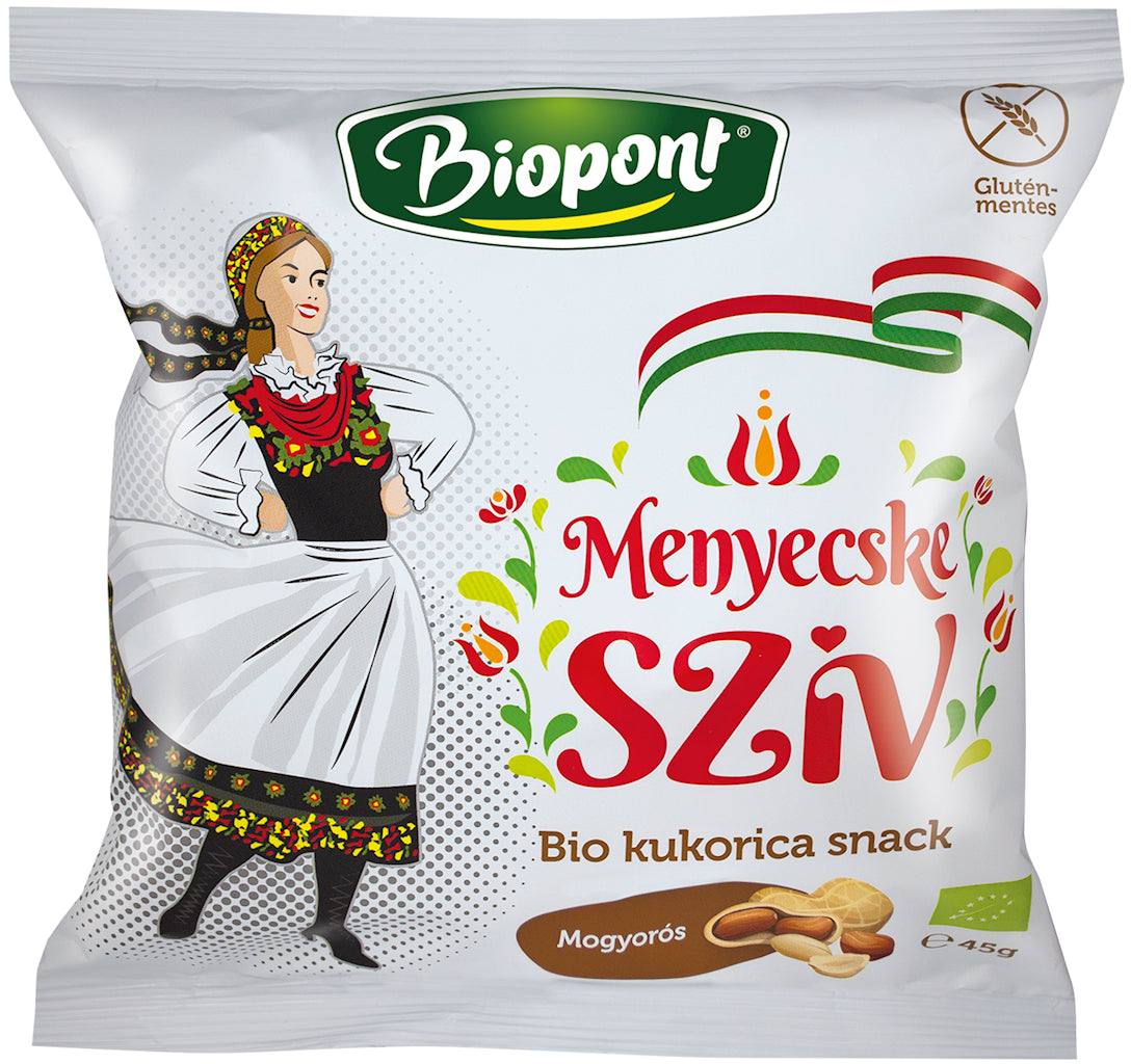 Maischips mit gerösteten Erdnüssen, glutenfrei bio 45 g - BIOPONT - Biogo.de